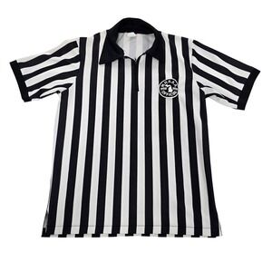 Vintage Cliff Keen Referee Shirt MHSAA Official 1988 USA Made Single Stitch L